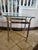 Hollywood Regency Mid 20th Century Brass and Glass Side Table For Sale - Image 3 of 12