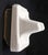 Vintage Ceramic Speckled White Toilet Paper Holder For Sale - Image 6 of 9
