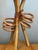 Mid 20th Century Vintage Rattan Loop Wood Lamp For Sale - Image 5 of 14