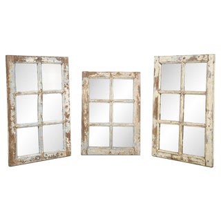 Antique Window Converted Into a Mirror For Sale