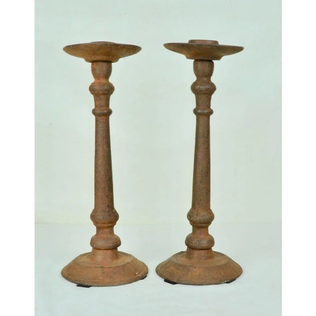Iron Candleholders, 1940s, Set of 2, in Good conditions. Designed 1920 to 1949