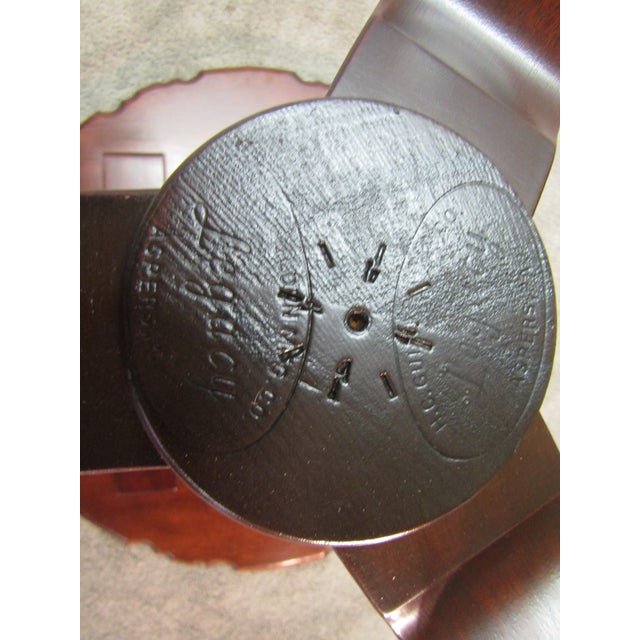 Legacy Furniture Solid Mahogany Pie Crust Lamp Table For Sale - Image 6 of 6