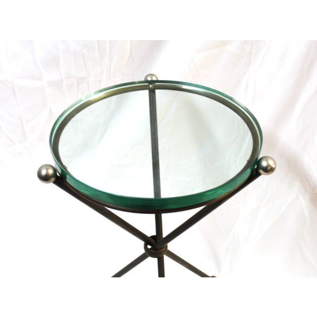 Brown Mid Century/Art Deco Style Side Table . For Sale - Image 8 of 18