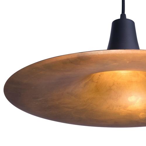 Blackstar Black Raw Brass Pendant Lamp by Jesper Ståhl for Konsthantverk For Sale - Image 6 of 9