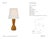 Thomas O'Brien by Visual Comfort Signature Jess 29" Table Lamp in Crackled Sienna with Linen Shade Designer: Thomas...