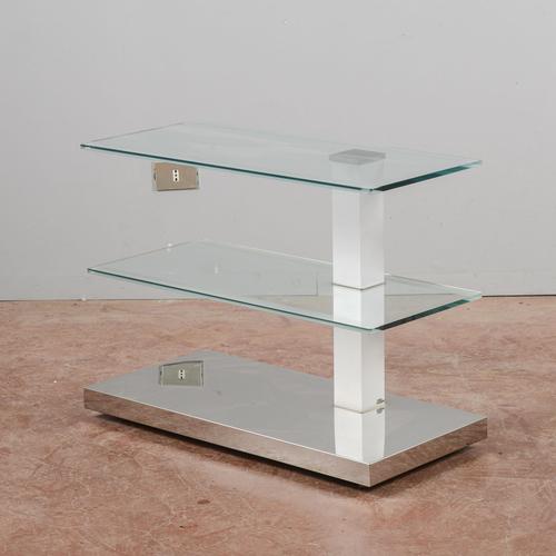This tv stand is an icon of contemporary modernism by cattelan italia, renowned for its minimalist design and masterful...