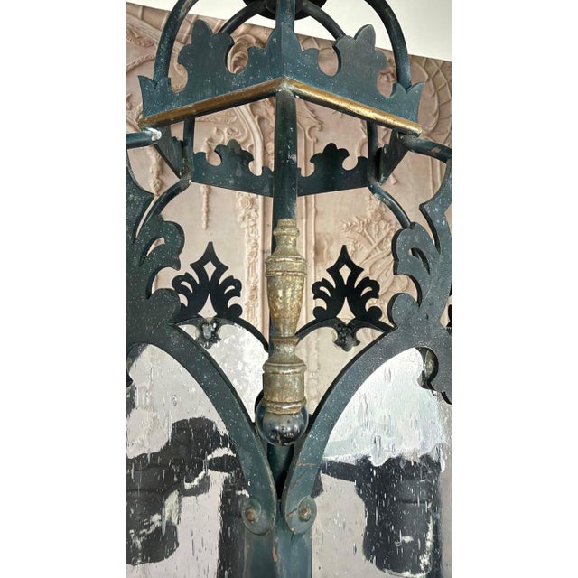 French Gothic Revival Lantern Pendant For Sale In Los Angeles - Image 6 of 16