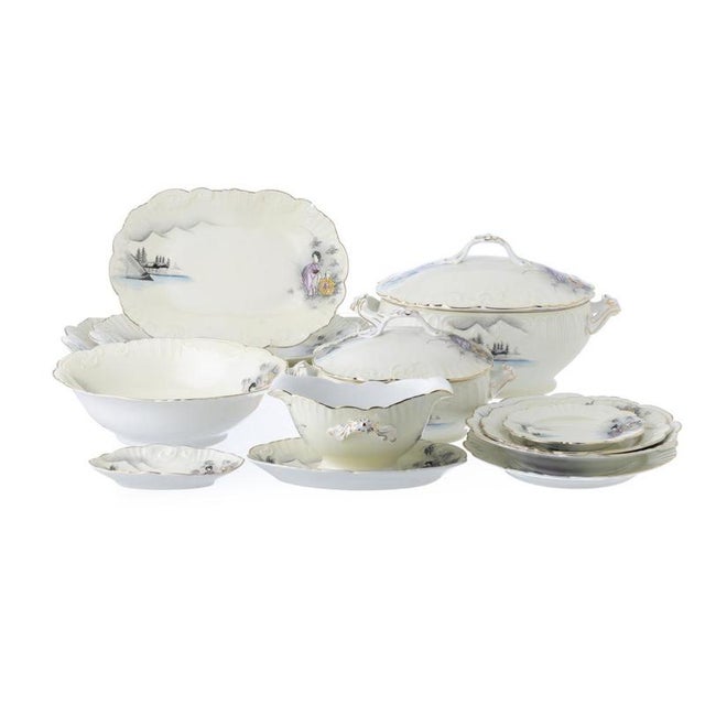 Porcelain Dinner Service from Vista Alegre, Set of 65 For Sale - Image 6 of 6