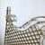 Late 20th Century Vintage Hollywood Regency Gilt Metal Trellis Headboard-Queen For Sale - Image 5 of 12