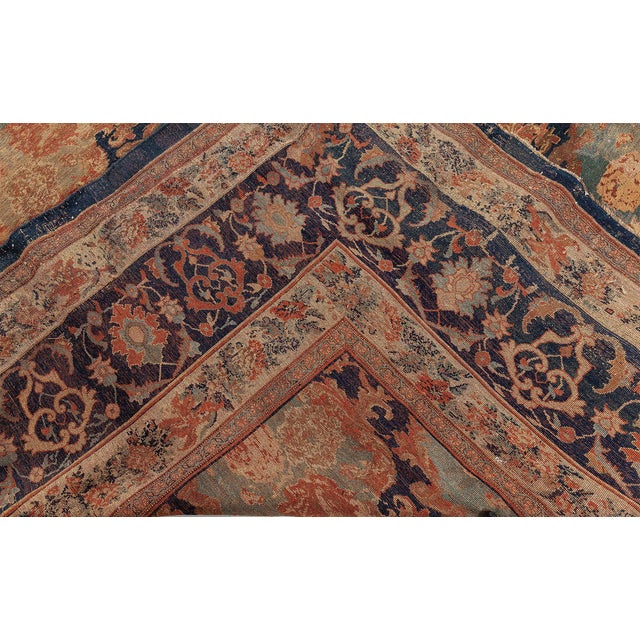 Textile Oversized Antique Persian Bidjar Rug For Sale - Image 7 of 7