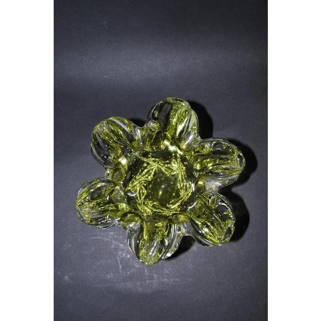 Large Murano Glass Floral Shell Ashtray, Italy, 1970s For Sale - Image 9 of 10