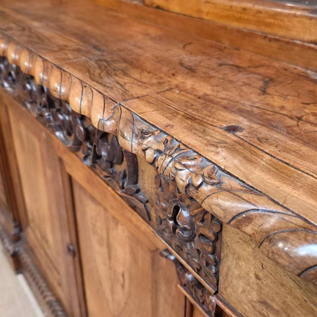 French Walnut Glazed Kitchen Dresser For Sale - Image 13 of 18