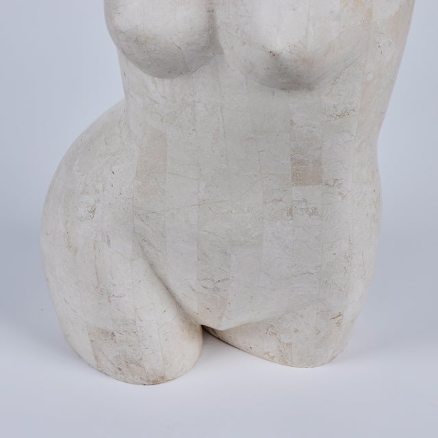 Stone Tessilated Travertine Marble Female Nude Sculture, Mailand Smith For Sale - Image 7 of 8
