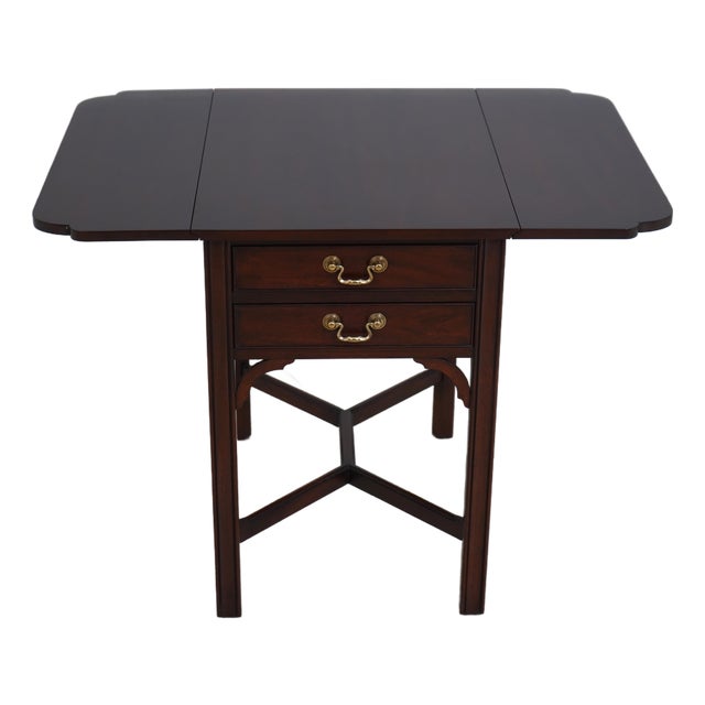 Henkel Harris Drop Side Mahogany Pembroke Table For Sale