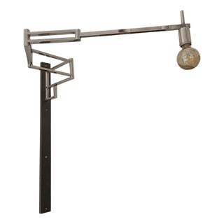 Articulated Steel Wall Lamp by Goffredo Reggiani, Italy, 1970s For Sale