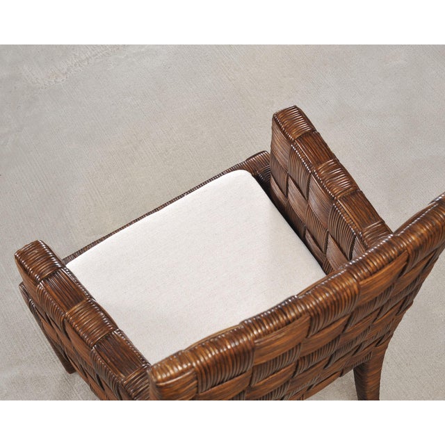 Set of Four John Hutton for Donghia Block Island Cane Armchairs For Sale - Image 17 of 18