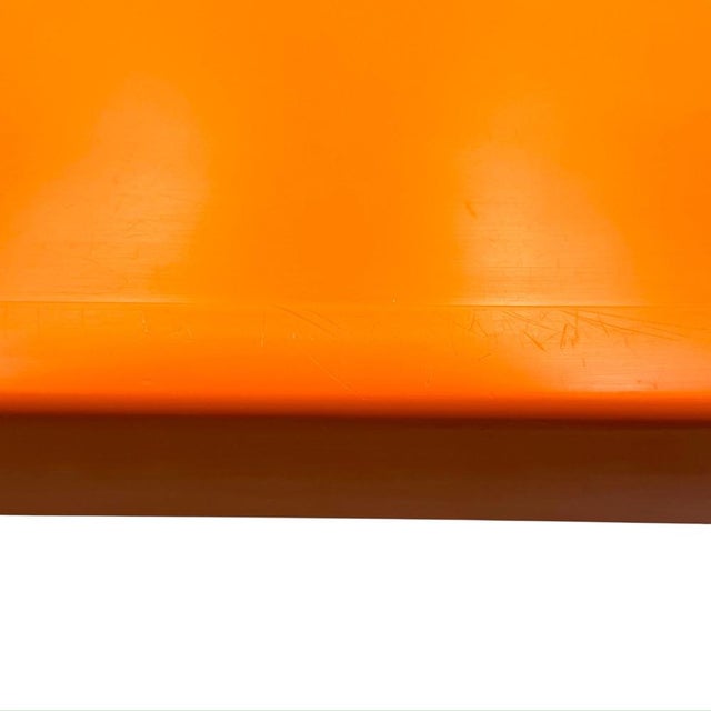 Orange French Model 1872 Low Table in Orange Plastic by Gilac, 1970s For Sale - Image 8 of 18