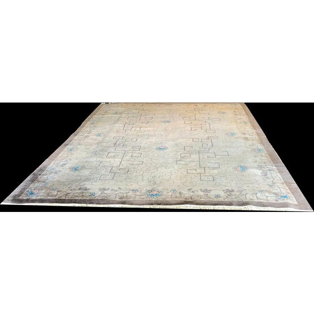 1920s Antique Geometric Art Deco Chinese Rug-9'x11'6 ...