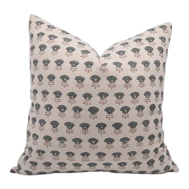 Fabdivine Decorative Block Print Cushion Cover 26x26 Inch Duck Canvas-Kohinoor For Sale
