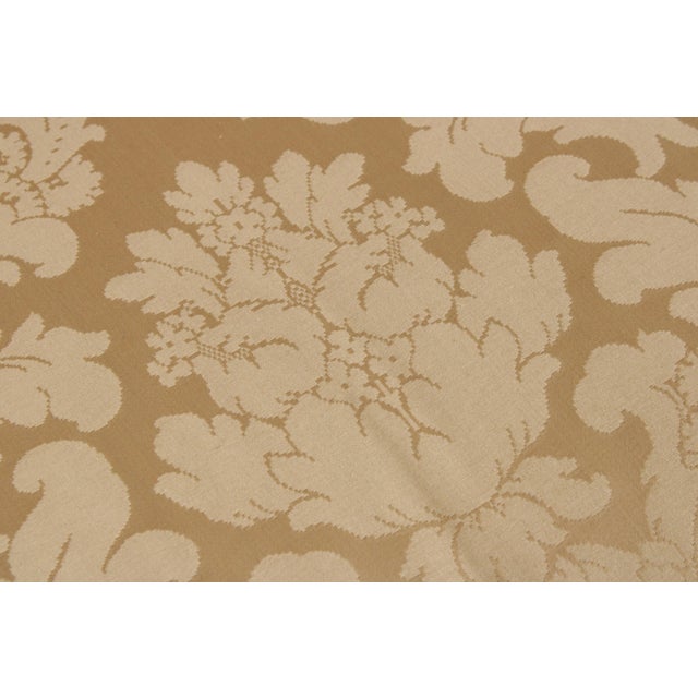 Century Channel Back Upholstered Damask Sofa For Sale - Image 10 of 17