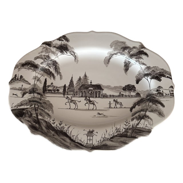 Juliska "Country Estate" 15" Platter - Flint Gray For Sale