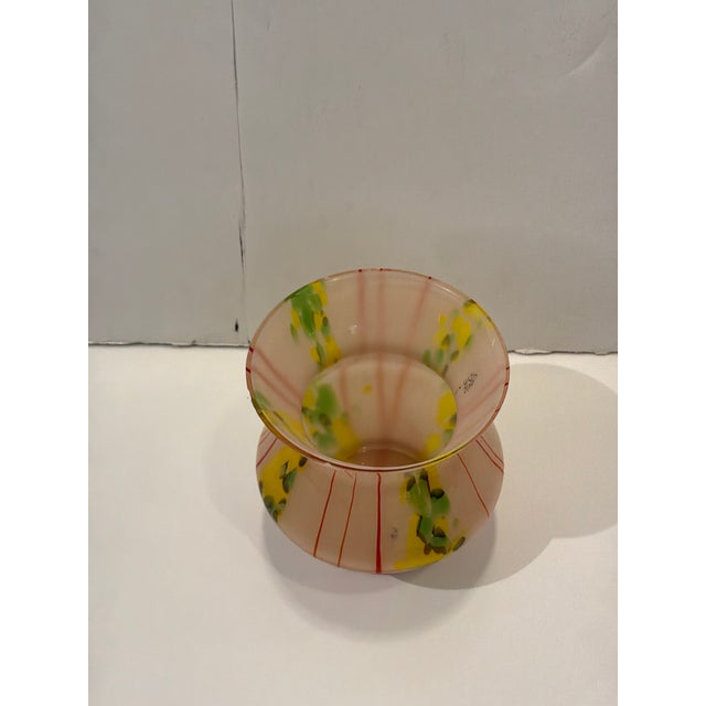 Art Deco Czech / Kralik Art Glass Vase For Sale - Image 3 of 5