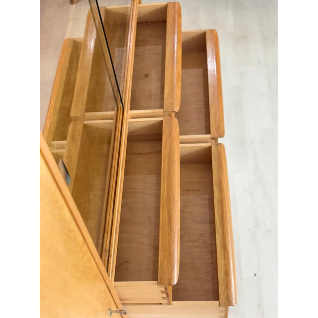 Brown Mid-Century Oak Highboard, 1960s For Sale - Image 8 of 16