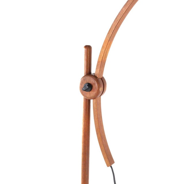This elegant arcea floor lamp from domus is a stunning example of scandinavian design that emphasizes natural materials...
