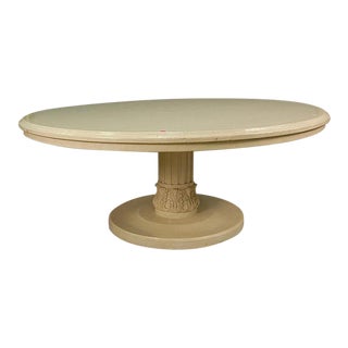 Vintage Neo-Classical Round Dining Table Grosfeld House Style For Sale