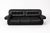 Vintage Italian Design Black Leather Sofa from Pellerossi, 1970s For Sale - Image 3 of 12
