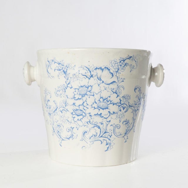 19th Century Victorian Blue and White Chamber Set - Set of 5 For Sale - Image 9 of 18