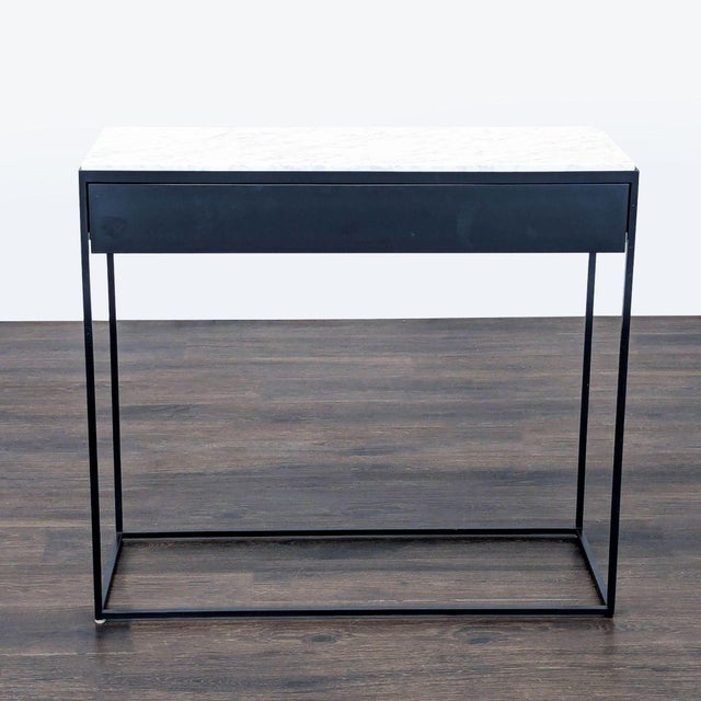 Powder coated steel base. Brand: Blu Dot. Original Price: $1615. Dimensions (in): 36W x 14D x 33H.