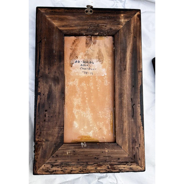 1920s Antique Italian Hand Painted Terracotta Tiles For Sale - Image 5 of 17