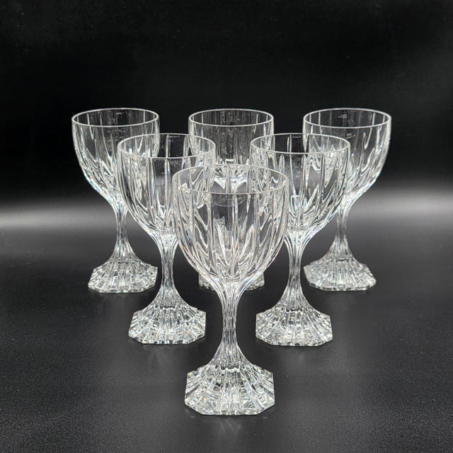 Italian Arnolfo Di Cambio Artica Crystal Wine Glasses, Set of 6 For Sale - Image 3 of 13