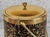 Mid-Century Hollywood Regency Italian Gold & Black Ice Bucket For Sale - Image 6 of 10