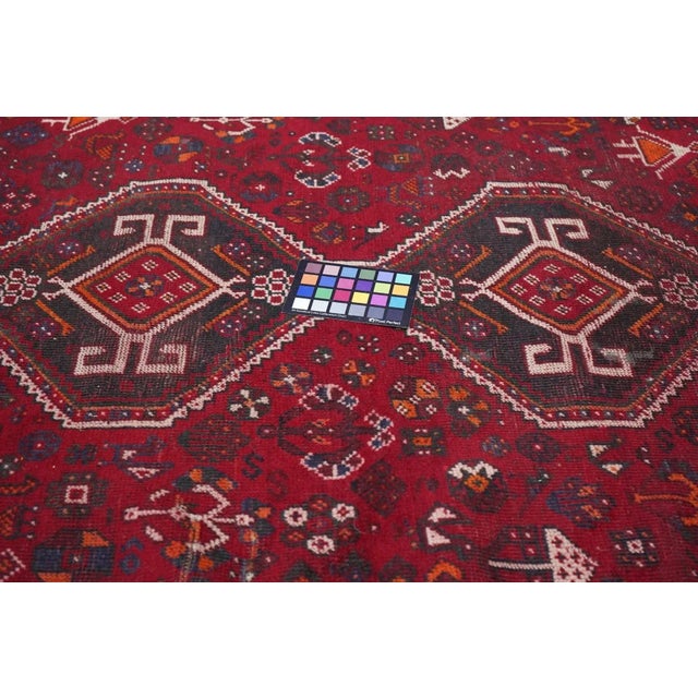 Vintage Shiraz Rug 5'6'' x 7'10'' For Sale - Image 11 of 12