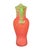 Mid 20th Century Vintage Murano Art Glass Pitcher, Scavo-Style, Coral-Red & Green For Sale - Image 5 of 9