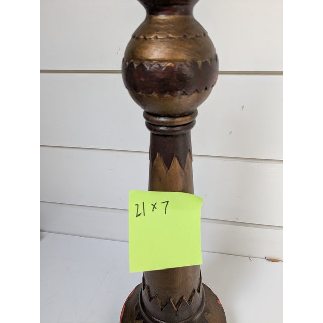 Mid 20th Century Brown Patina Decorative Finial For Sale - Image 9 of 9