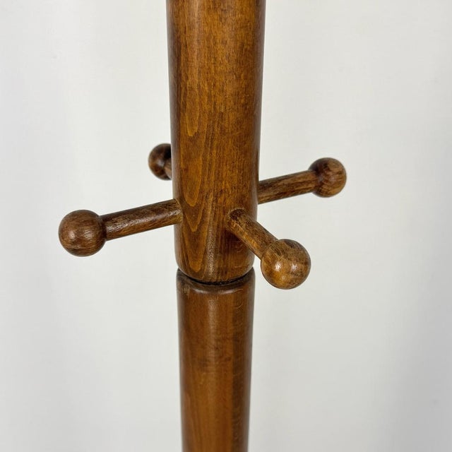 1970s Mid-Century Wooden Sputnik Coat Hanger, 1970s For Sale - Image 5 of 7