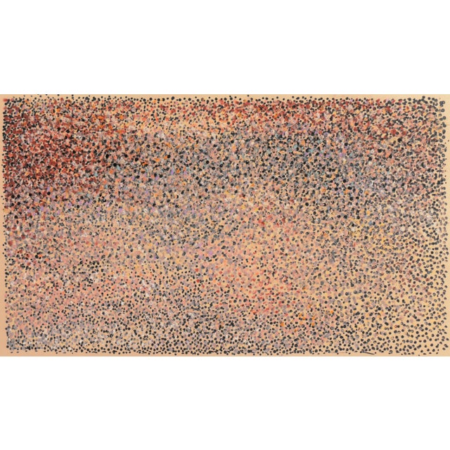 'Pointillist Abstract' by Manfred Schwartz, Paris, Étretat, New York, Whitney Museum, Museum of Modern Art, Pennsylvania Academy of the Fine Arts For Sale