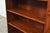 Vintage Walnut Bookcase with Curve, 1930s For Sale - Image 4 of 13