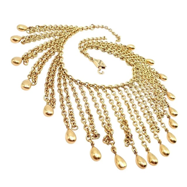 Contemporary 1970s Van Cleef & Arpels Yellow Gold Fringe Bracelet For Sale - Image 3 of 8