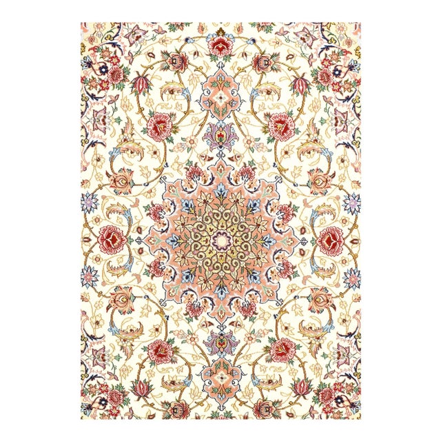 The Isfahan rugs are made with exceptionally good quality of wool & silk. They use traditional motifs inspired by...