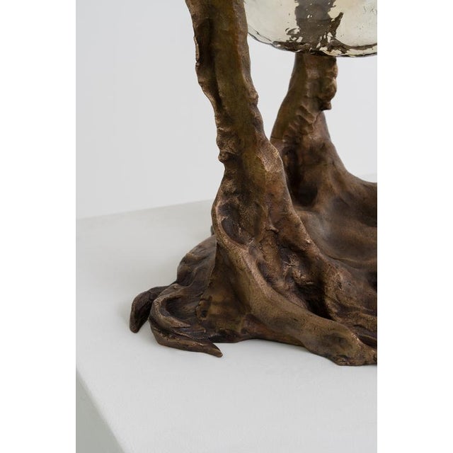Posidoni Bronze and Handblown Glass Table Lamp by Emilie Lemardeley For Sale - Image 13 of 16