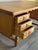 Wood In Style of Henning Kjærnulf Danish Oak Double-Sided Executive Writing Desk Mid-Century Modern 1960s For Sale - Image 7 of 11