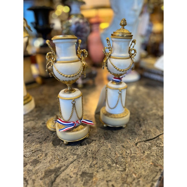 Mid 19th Century Louis XVI Cassolettes- Set of 2 For Sale - Image 4 of 6