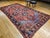 Textile Antique Persian Heriz Serapi Gallery Rug, Hand-Knotted Wool, Geometric Medallion Pattern, Red & Blue, 7x12 For Sale - Image 7 of 11