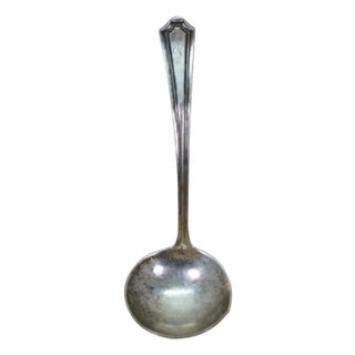 Antique Manchester Mary Warren Sterling Silver Sauce Gravy Ladle Spoon 15g 5" For Sale