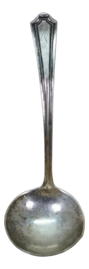 Antique Manchester Mary Warren Sterling Silver Sauce Gravy Ladle Spoon 15g 5"