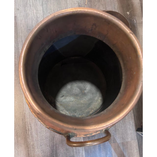 Antique English Copper Dairy Milk Churn by United Dairies Wholesale Ltd. For Sale - Image 11 of 12